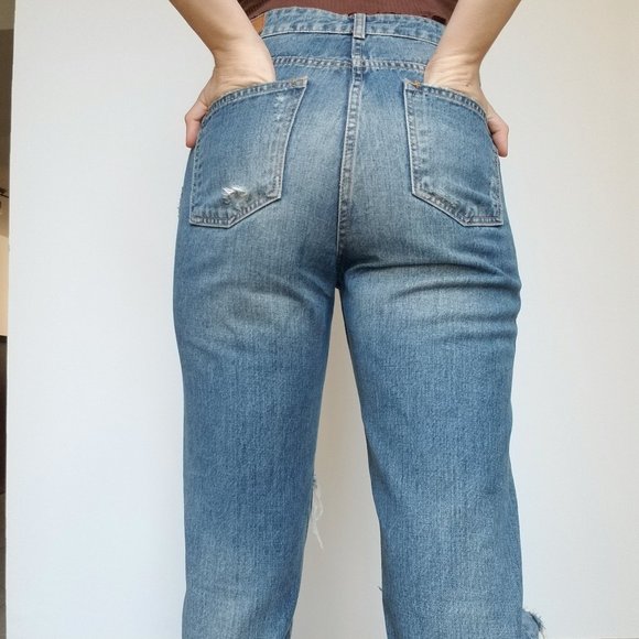 🌊 Zara high rise ripped jeans - Picture 7 of 16